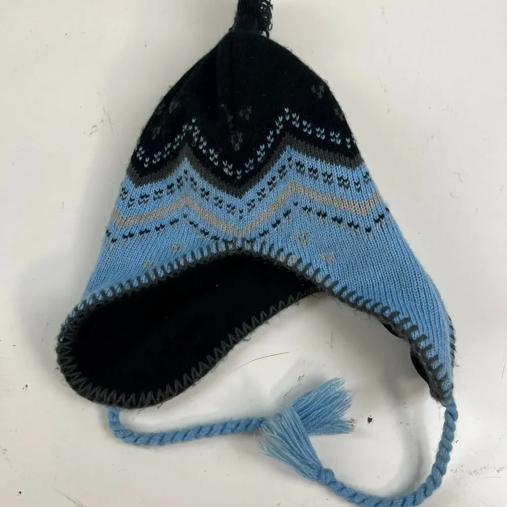 UNC North‎ Carolina Tarheels Winter Aviator Style Hat Cap Blue  Pom OS - Picture 12 of 16